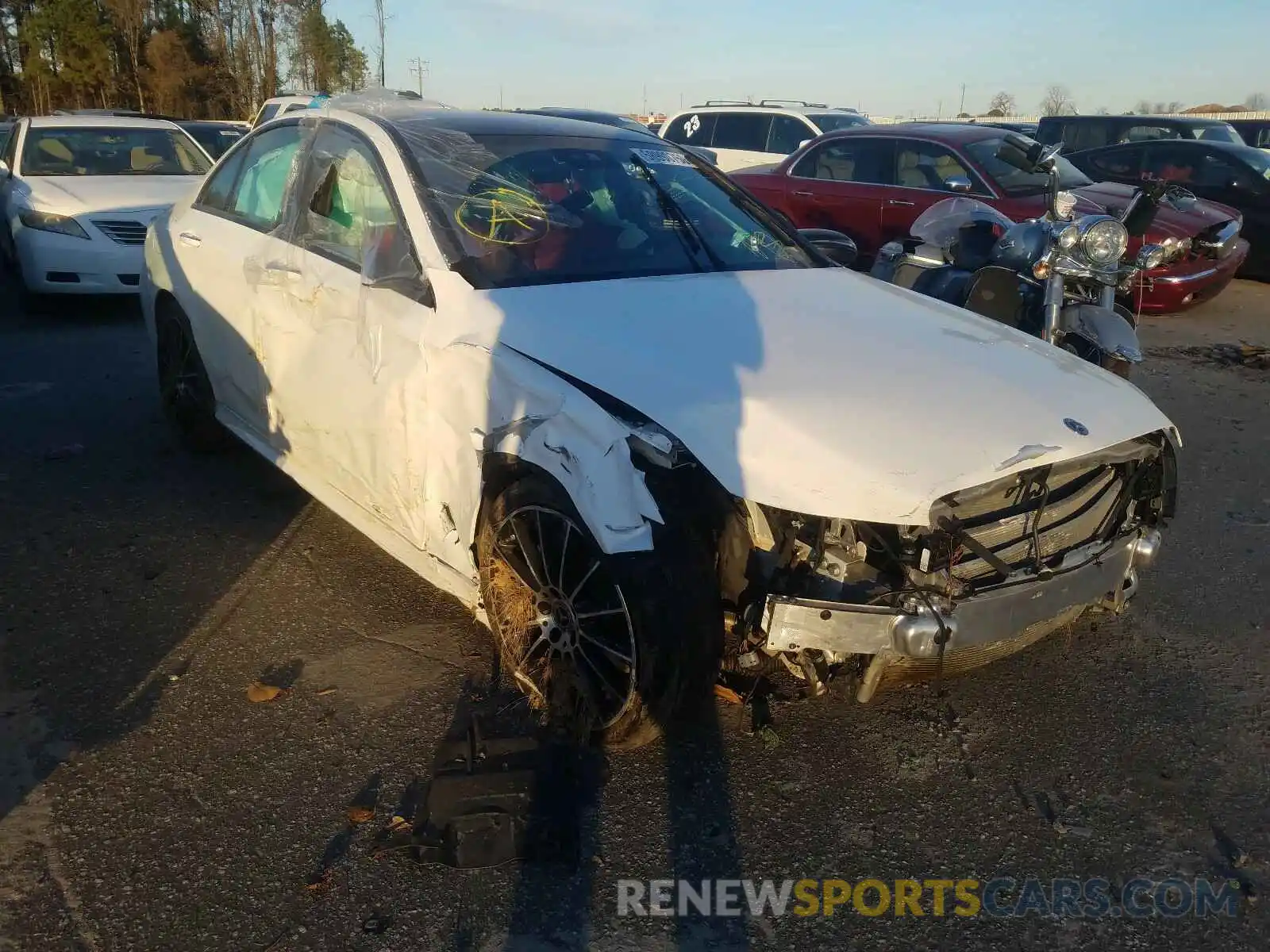 1 Photograph of a damaged car WDDWF8EB1LR550234 MERCEDES-BENZ C CLASS 2020