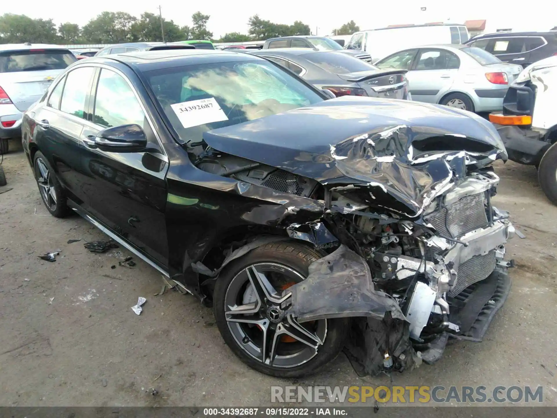 1 Photograph of a damaged car WDDWF8EB3LR540465 MERCEDES-BENZ C-CLASS 2020