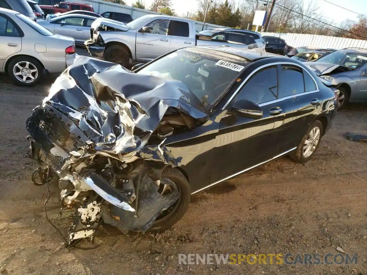 1 Photograph of a damaged car WDDWF8EB4LR562202 MERCEDES-BENZ C-CLASS 2020