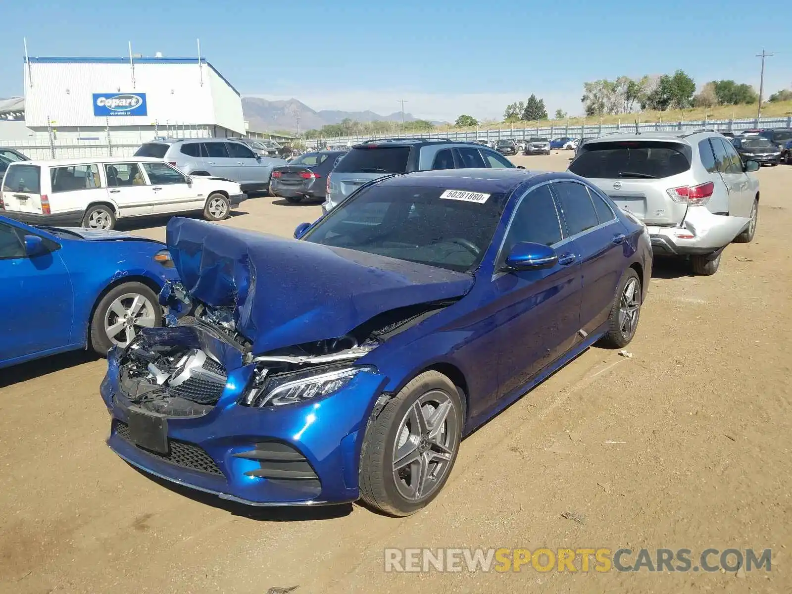 2 Photograph of a damaged car WDDWF8EB5LR561981 MERCEDES-BENZ C CLASS 2020