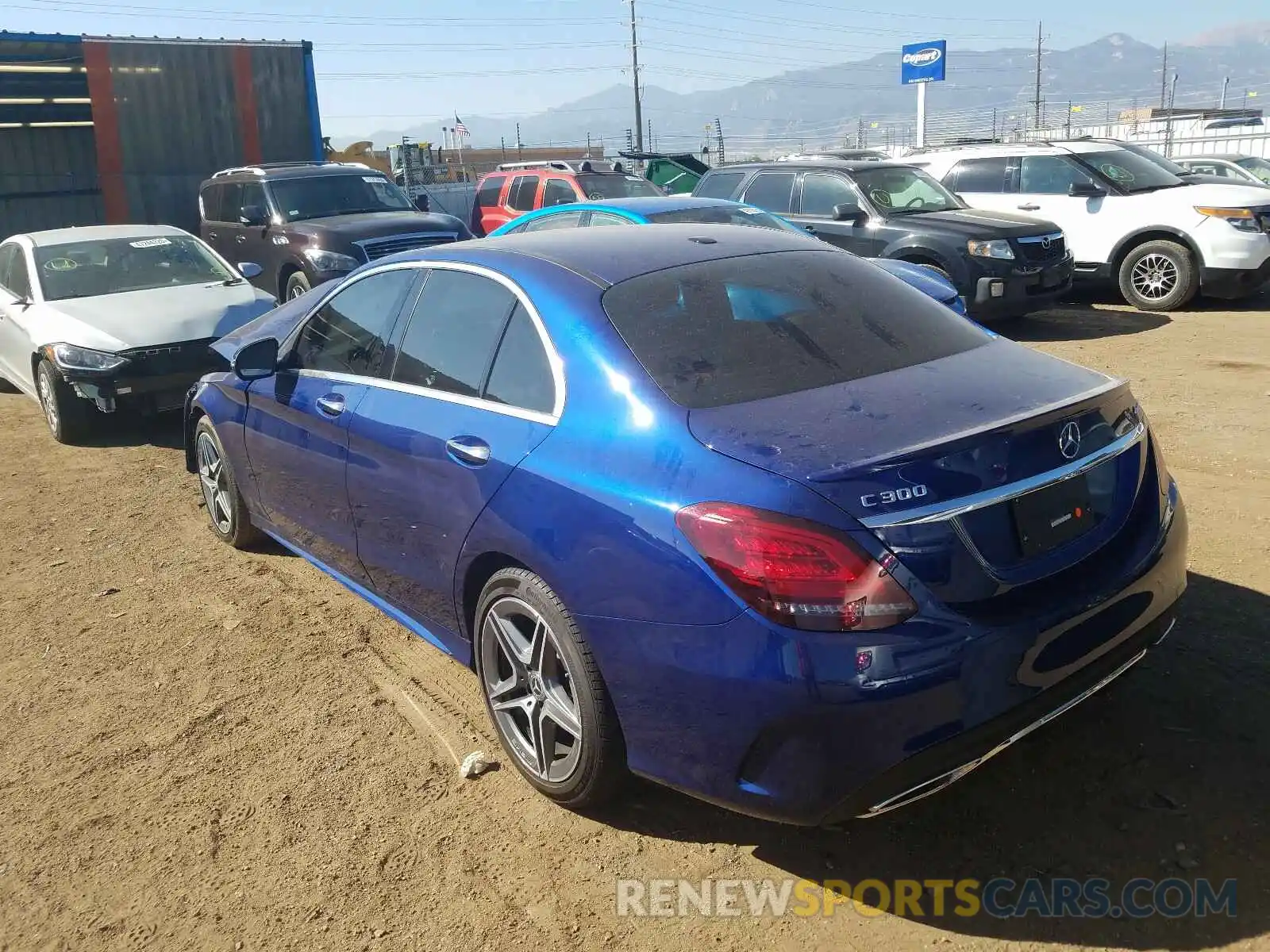 3 Photograph of a damaged car WDDWF8EB5LR561981 MERCEDES-BENZ C CLASS 2020