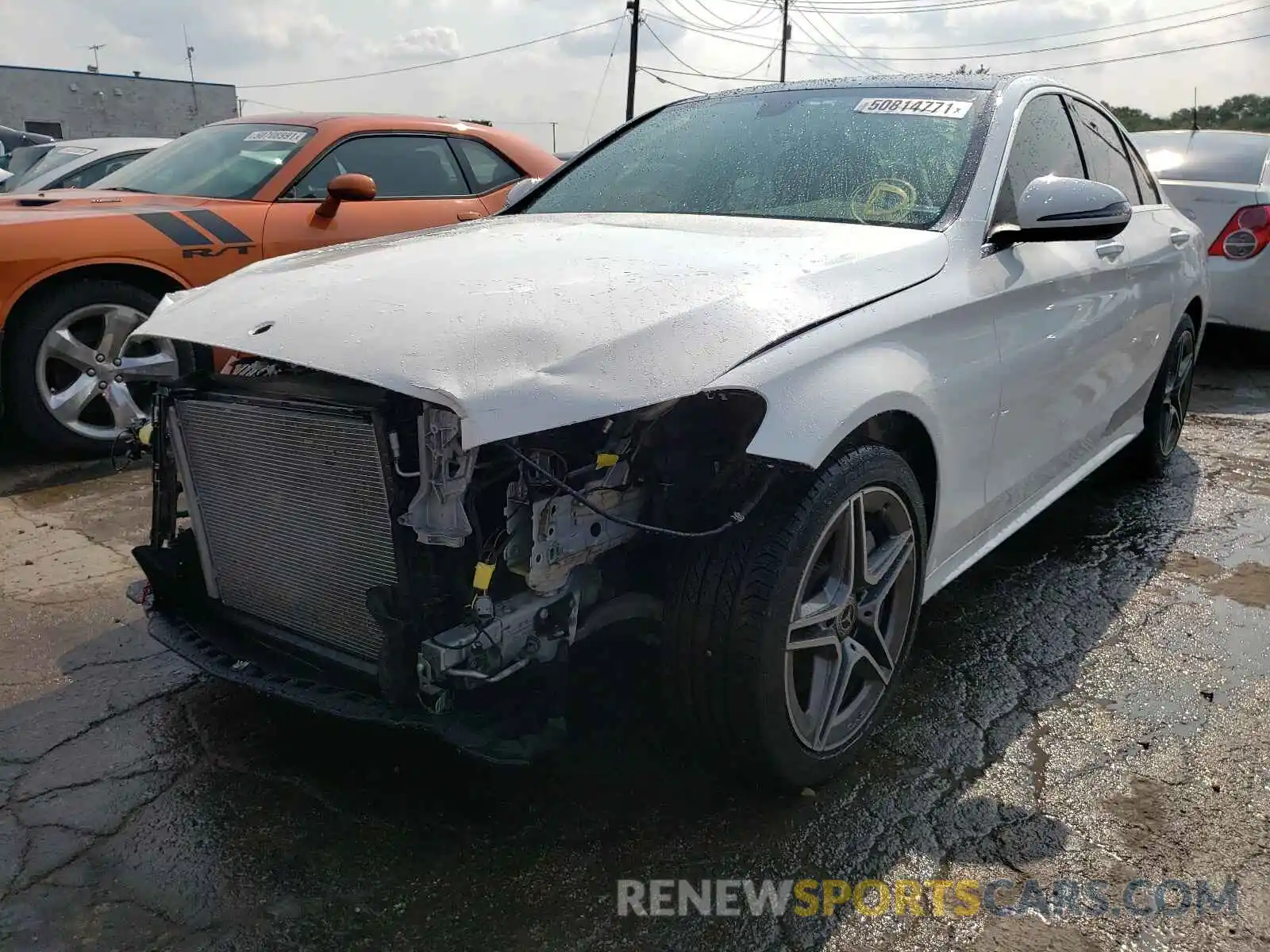 2 Photograph of a damaged car WDDWF8EB6LR558426 MERCEDES-BENZ C-CLASS 2020