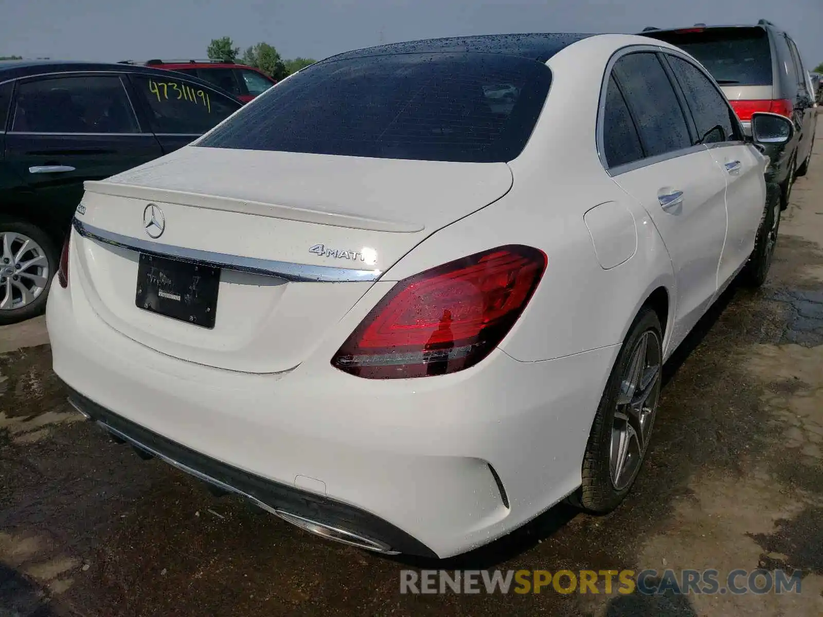 4 Photograph of a damaged car WDDWF8EB6LR558426 MERCEDES-BENZ C-CLASS 2020