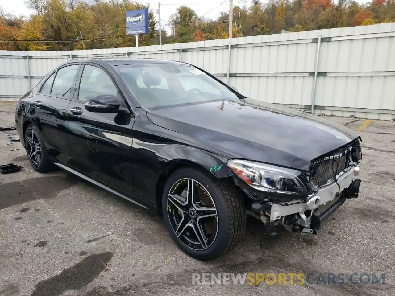 1 Photograph of a damaged car WDDWF8EB7LR547211 MERCEDES-BENZ C-CLASS 2020