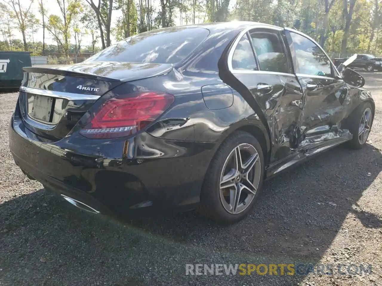 4 Photograph of a damaged car WDDWF8EB7LR563828 MERCEDES-BENZ C-CLASS 2020