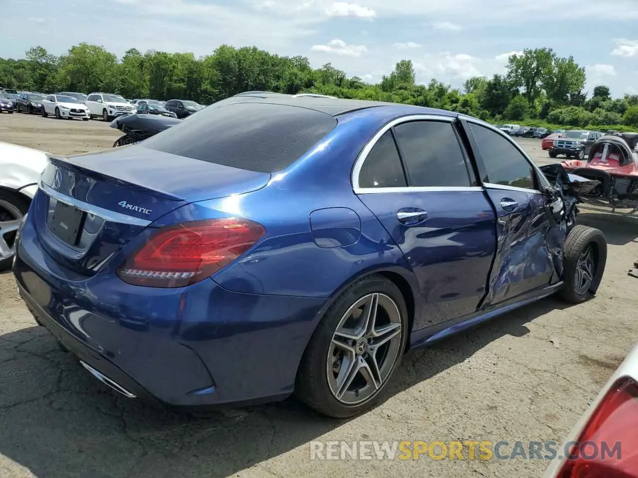 3 Photograph of a damaged car WDDWF8EB8LR527159 MERCEDES-BENZ C-CLASS 2020