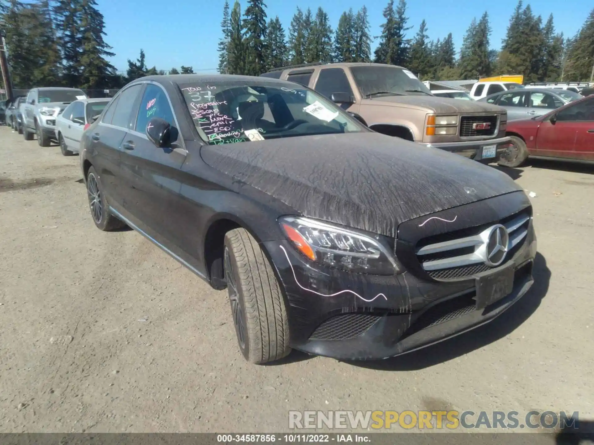 1 Photograph of a damaged car WDDWF8EB8LR543541 MERCEDES-BENZ C-CLASS 2020