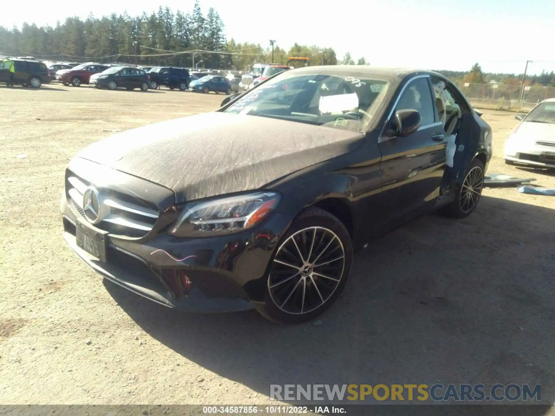 2 Photograph of a damaged car WDDWF8EB8LR543541 MERCEDES-BENZ C-CLASS 2020