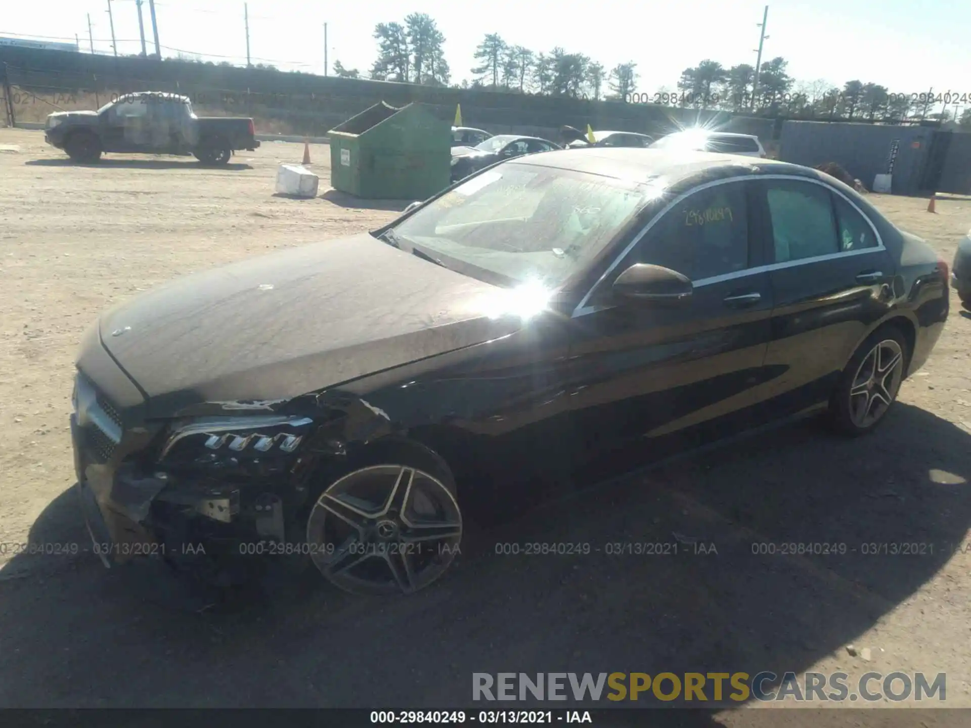 2 Photograph of a damaged car WDDWF8EB8LR551705 MERCEDES-BENZ C-CLASS 2020