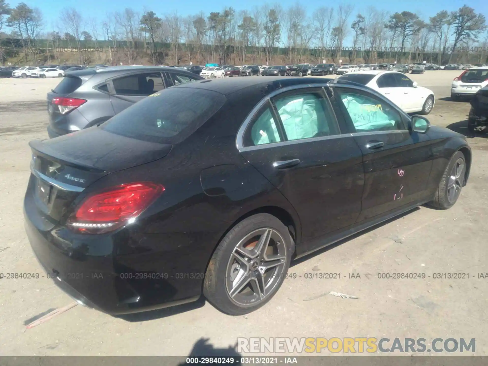 4 Photograph of a damaged car WDDWF8EB8LR551705 MERCEDES-BENZ C-CLASS 2020