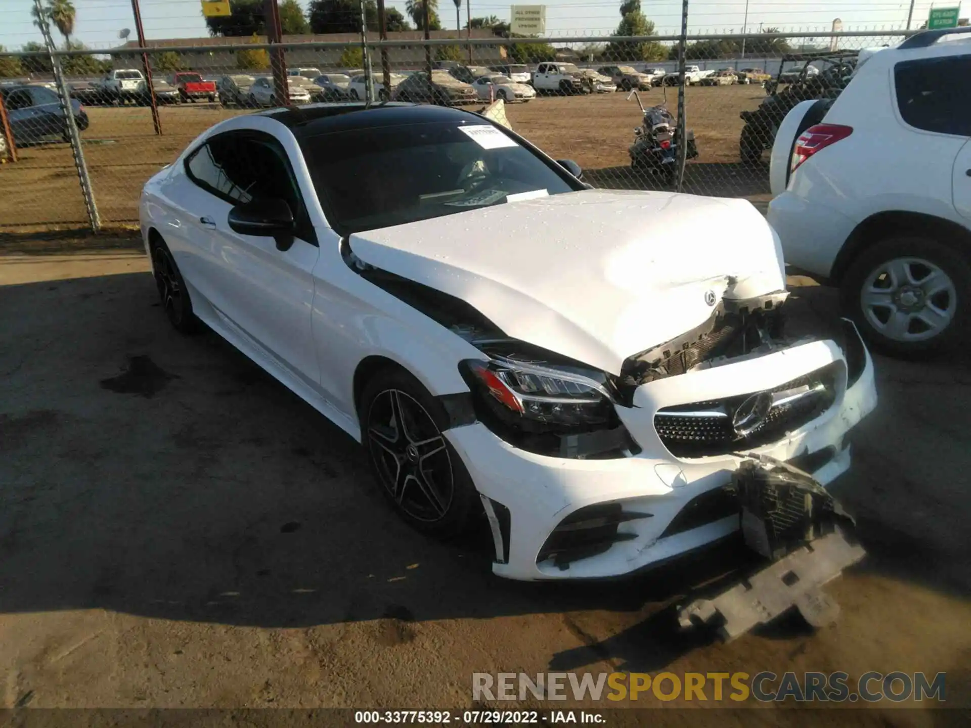 1 Photograph of a damaged car WDDWJ8DB6LF936620 MERCEDES-BENZ C-CLASS 2020