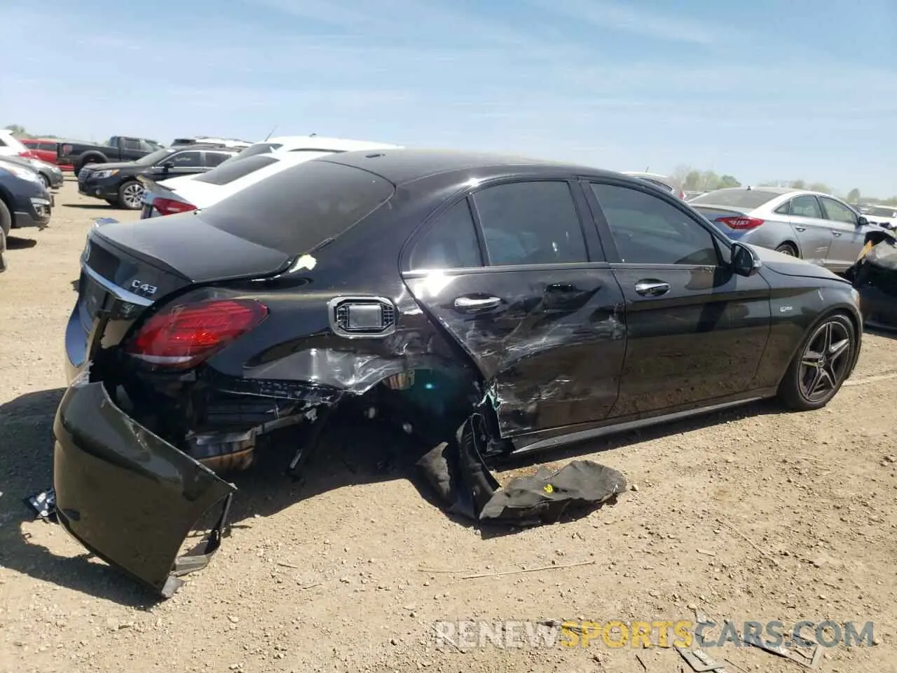 3 Photograph of a damaged car W1KWF6EB1MR648279 MERCEDES-BENZ C-CLASS 2021