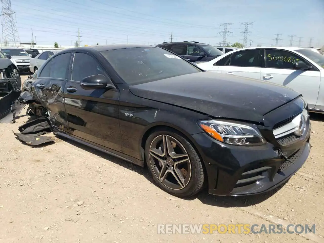 4 Photograph of a damaged car W1KWF6EB1MR648279 MERCEDES-BENZ C-CLASS 2021