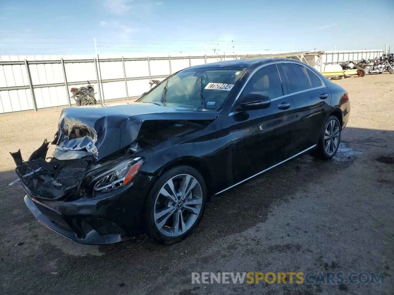 1 Photograph of a damaged car W1KWF8DB0MR619417 MERCEDES-BENZ C-CLASS 2021