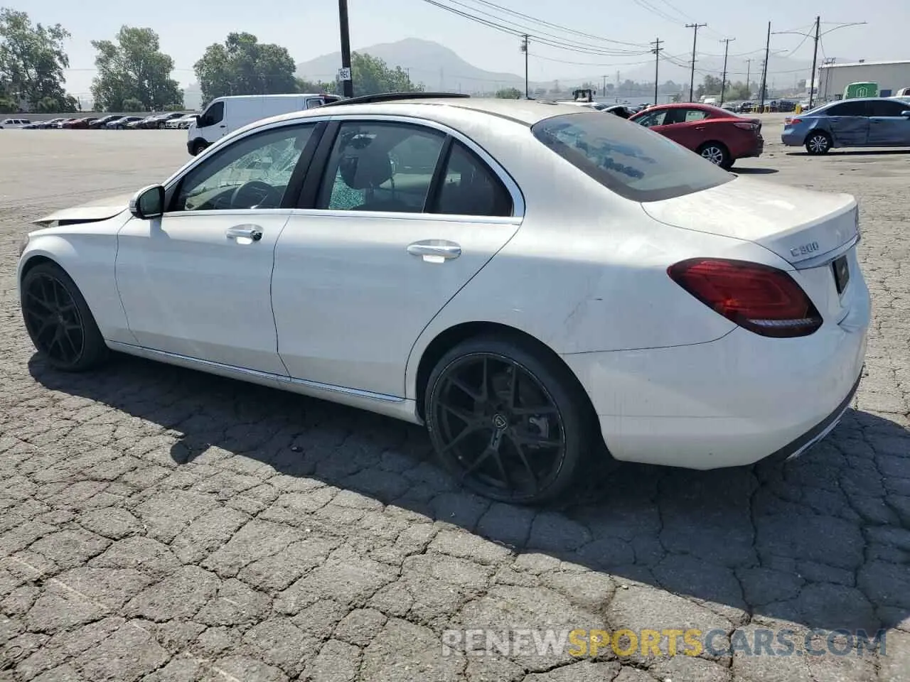 2 Photograph of a damaged car W1KWF8DB0MR645600 MERCEDES-BENZ C-CLASS 2021