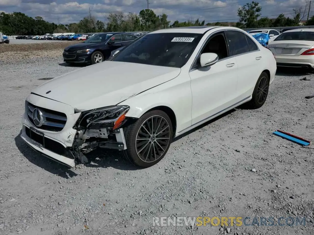 1 Photograph of a damaged car W1KWF8DB0MR652112 MERCEDES-BENZ C-CLASS 2021