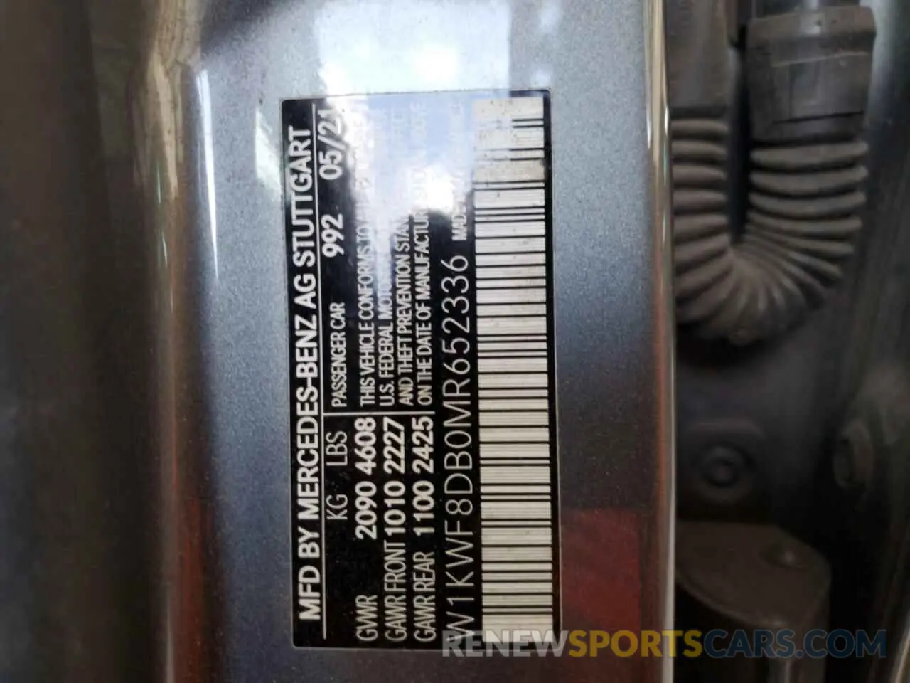 13 Photograph of a damaged car W1KWF8DB0MR652336 MERCEDES-BENZ C-CLASS 2021