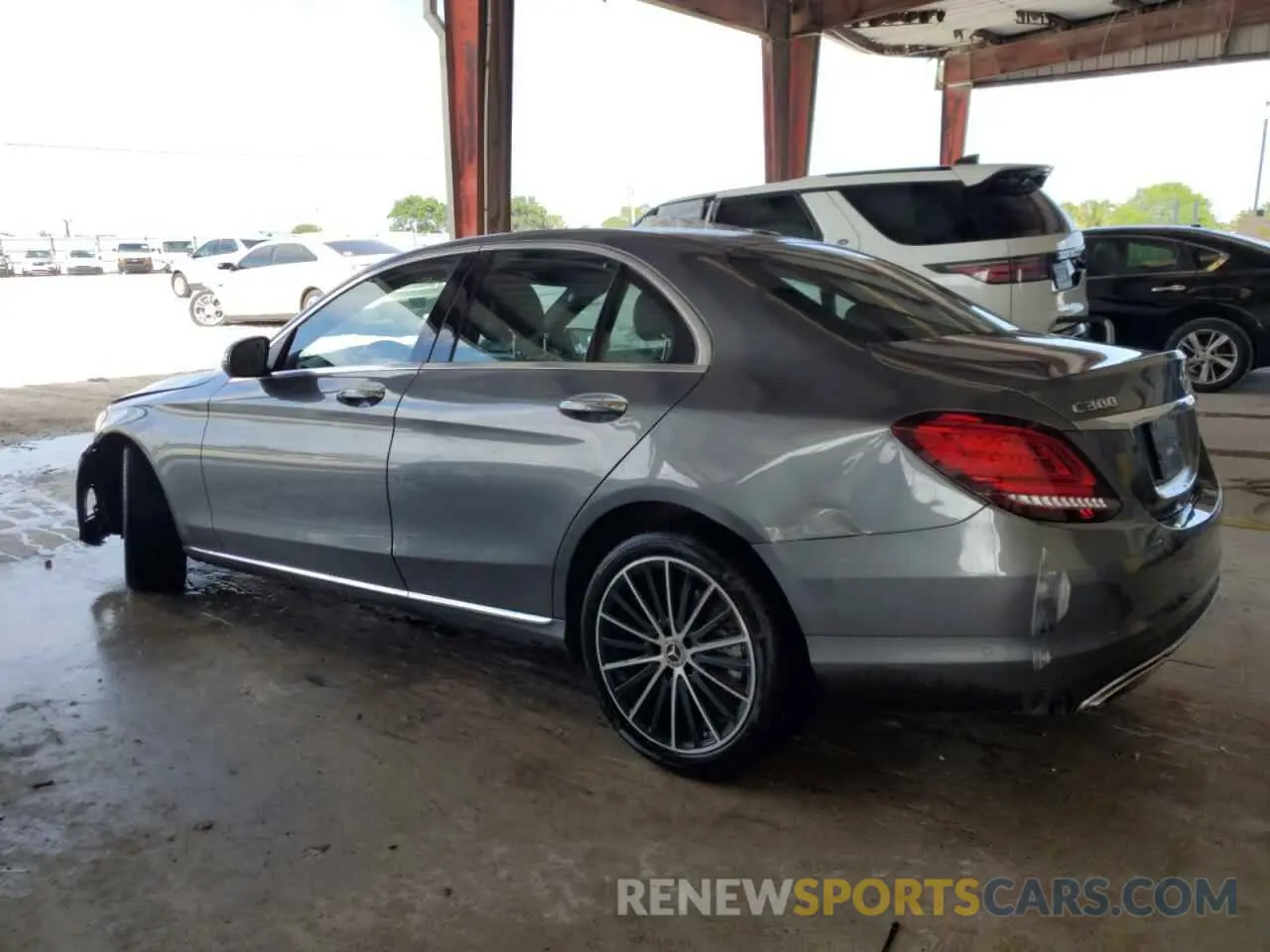 2 Photograph of a damaged car W1KWF8DB0MR652336 MERCEDES-BENZ C-CLASS 2021