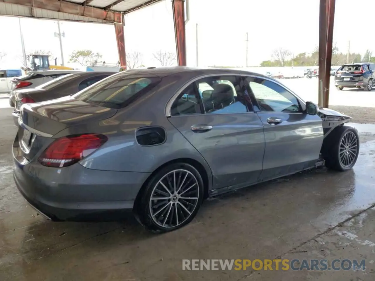 3 Photograph of a damaged car W1KWF8DB0MR652336 MERCEDES-BENZ C-CLASS 2021