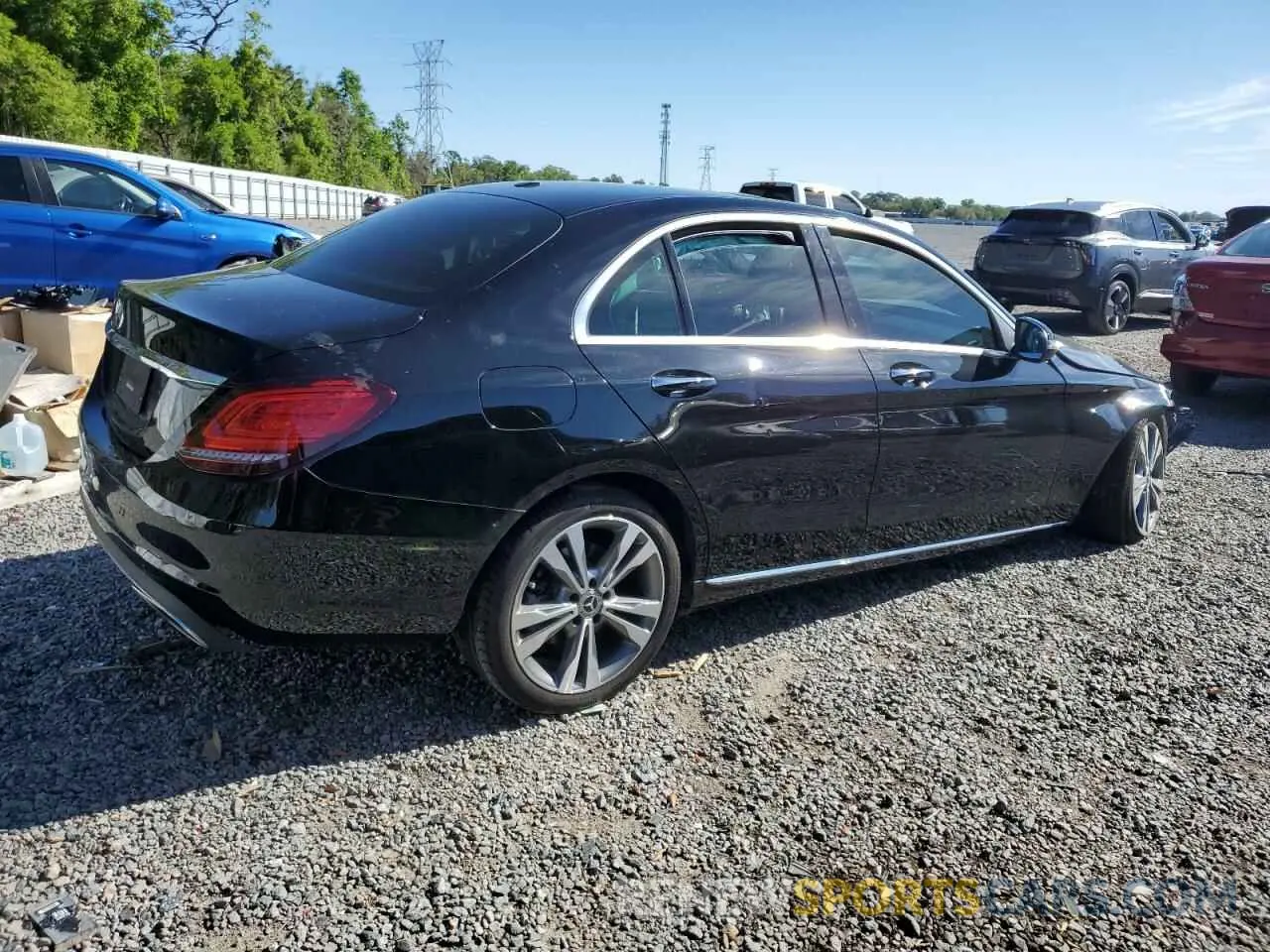 3 Photograph of a damaged car W1KWF8DB1MR605185 MERCEDES-BENZ C-CLASS 2021