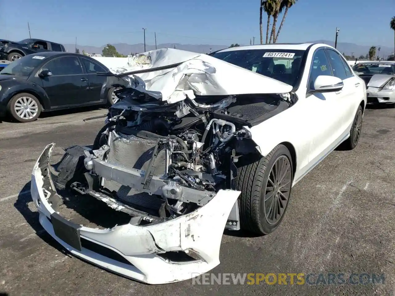 2 Photograph of a damaged car W1KWF8DB1MR610936 MERCEDES-BENZ C-CLASS 2021