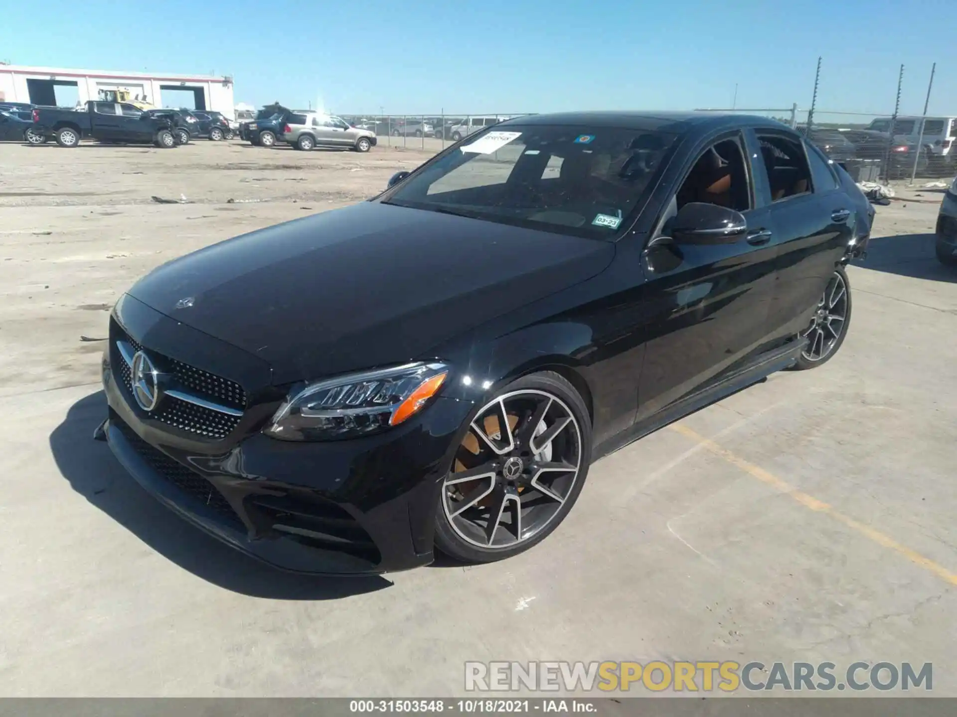 2 Photograph of a damaged car W1KWF8DB1MR617787 MERCEDES-BENZ C-CLASS 2021