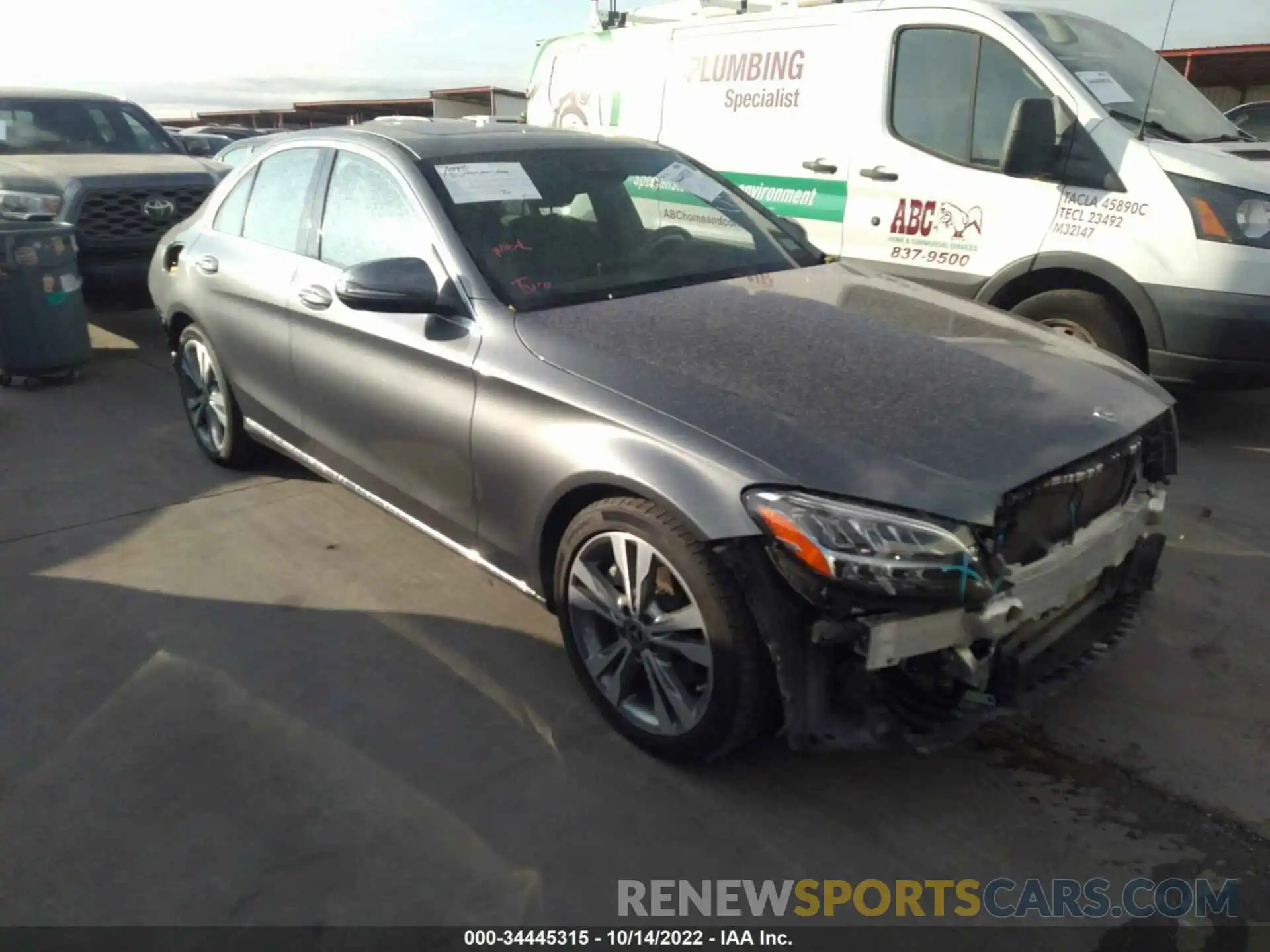 1 Photograph of a damaged car W1KWF8DB2MR605020 MERCEDES-BENZ C-CLASS 2021