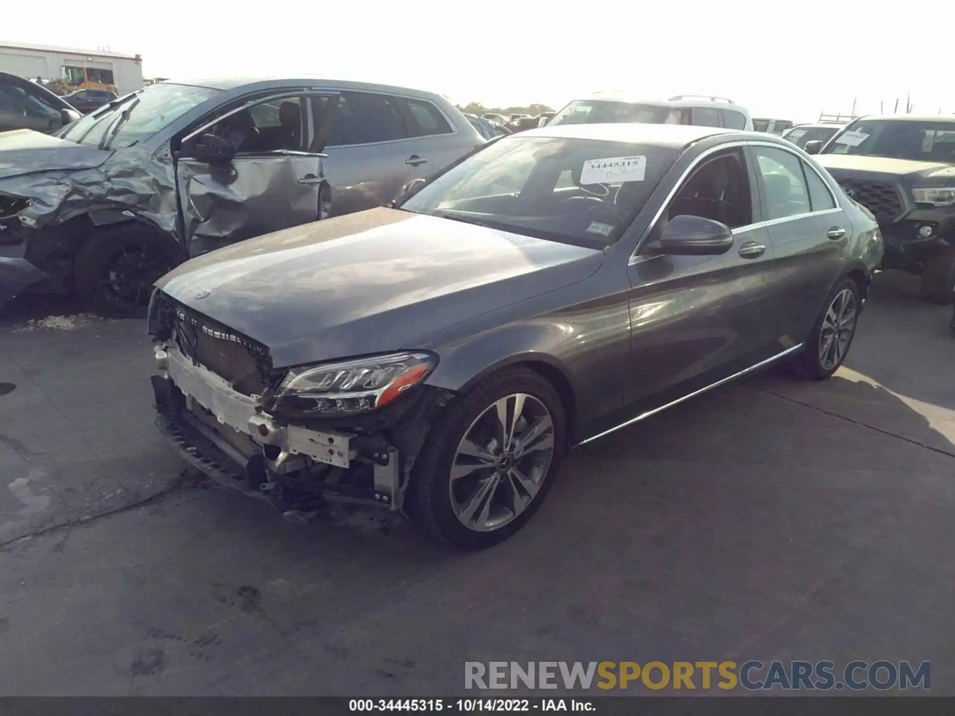 2 Photograph of a damaged car W1KWF8DB2MR605020 MERCEDES-BENZ C-CLASS 2021