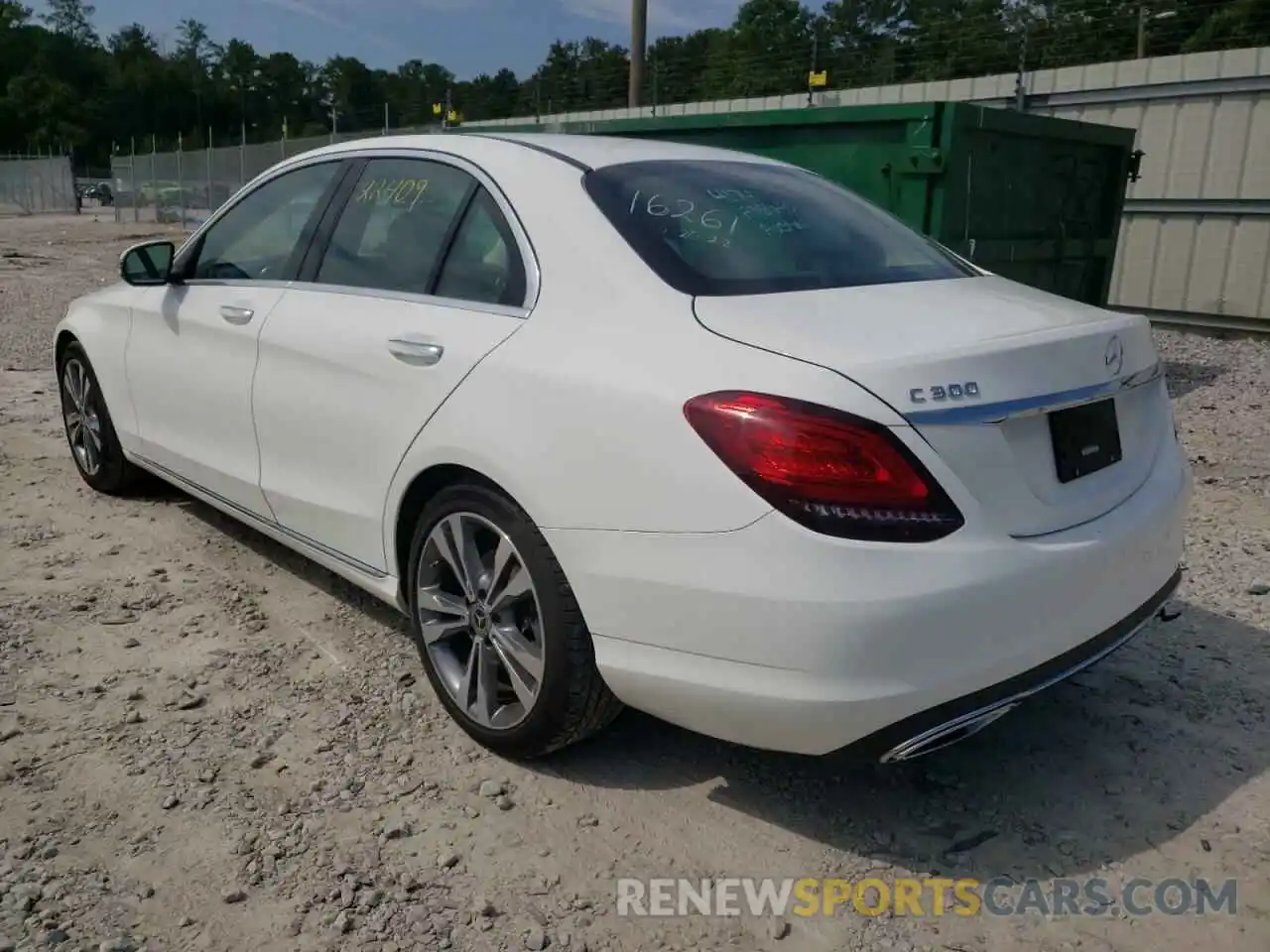 3 Photograph of a damaged car W1KWF8DB2MR616261 MERCEDES-BENZ C-CLASS 2021