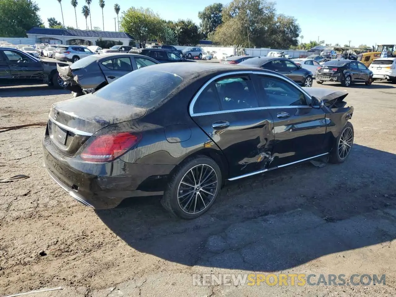 3 Photograph of a damaged car W1KWF8DB2MR618169 MERCEDES-BENZ C-CLASS 2021