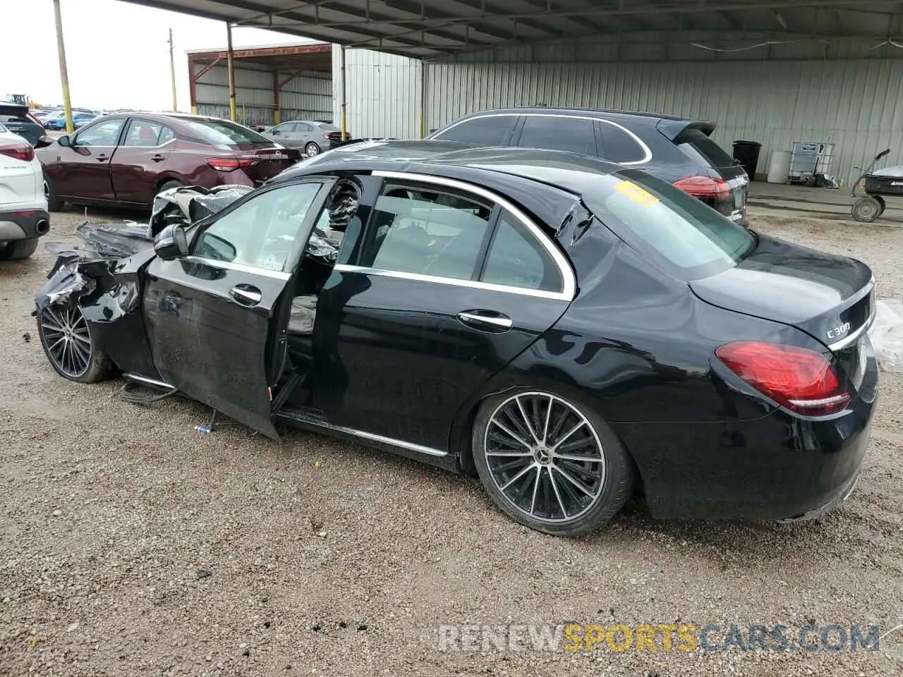 2 Photograph of a damaged car W1KWF8DB2MR621511 MERCEDES-BENZ C-CLASS 2021