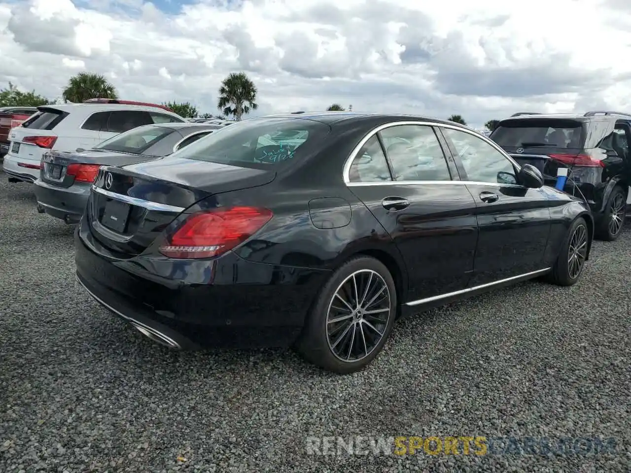 3 Photograph of a damaged car W1KWF8DB2MR651804 MERCEDES-BENZ C-CLASS 2021