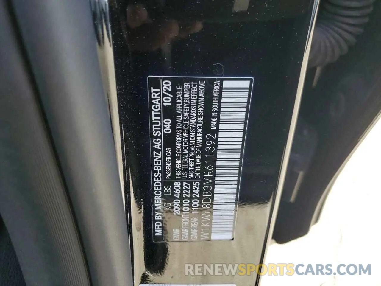 12 Photograph of a damaged car W1KWF8DB3MR611392 MERCEDES-BENZ C-CLASS 2021