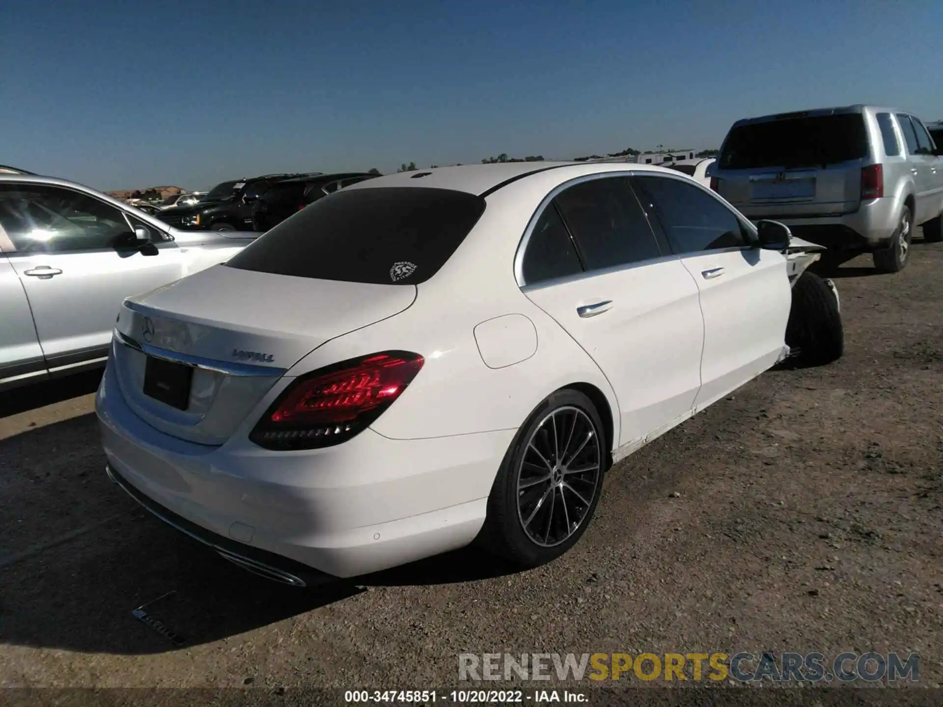 4 Photograph of a damaged car W1KWF8DB3MR621923 MERCEDES-BENZ C-CLASS 2021