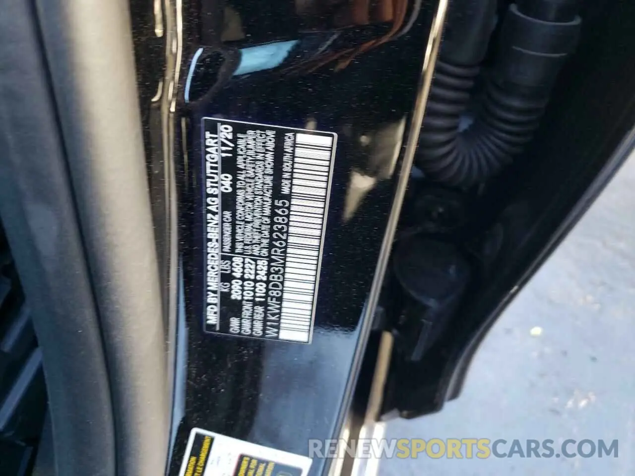 12 Photograph of a damaged car W1KWF8DB3MR623865 MERCEDES-BENZ C-CLASS 2021