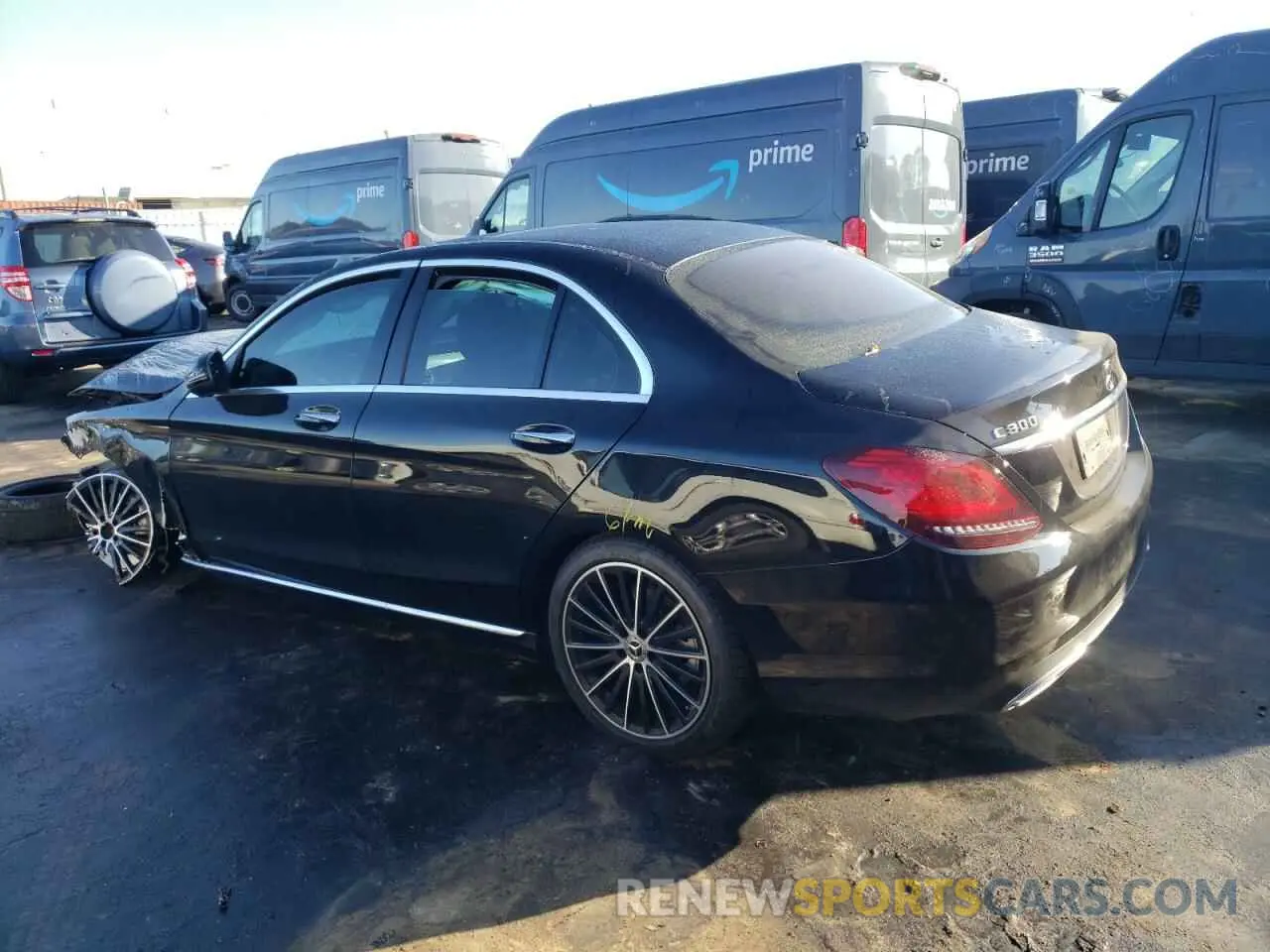 2 Photograph of a damaged car W1KWF8DB3MR623865 MERCEDES-BENZ C-CLASS 2021
