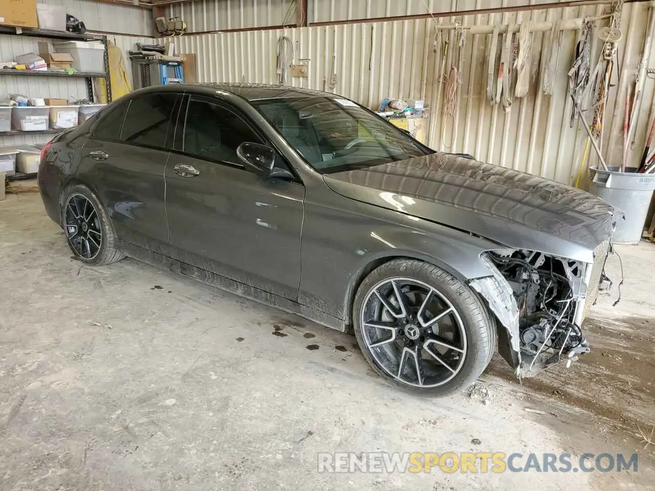 4 Photograph of a damaged car W1KWF8DB3MR638950 MERCEDES-BENZ C-CLASS 2021