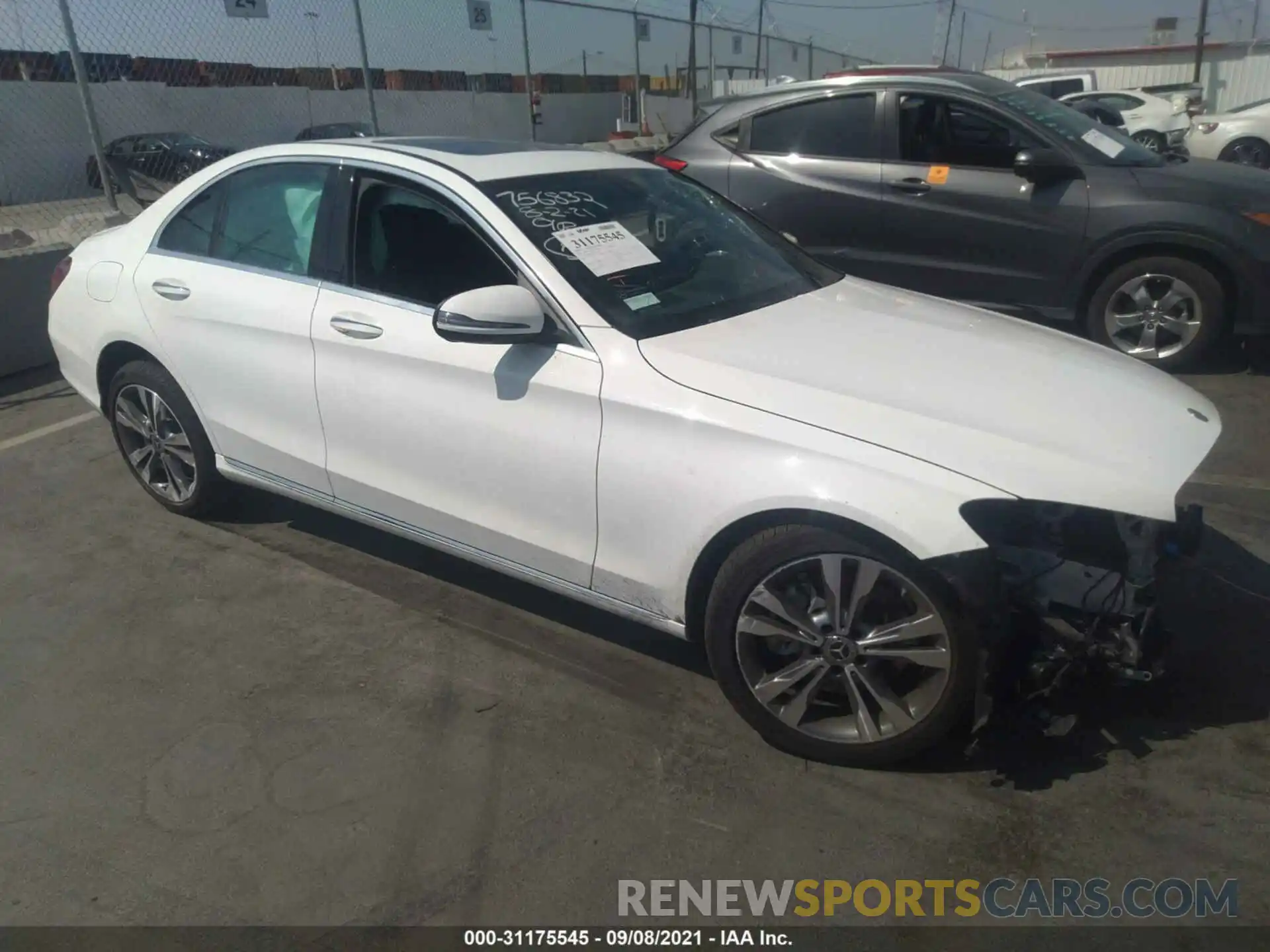 1 Photograph of a damaged car W1KWF8DB4MR621431 MERCEDES-BENZ C-CLASS 2021