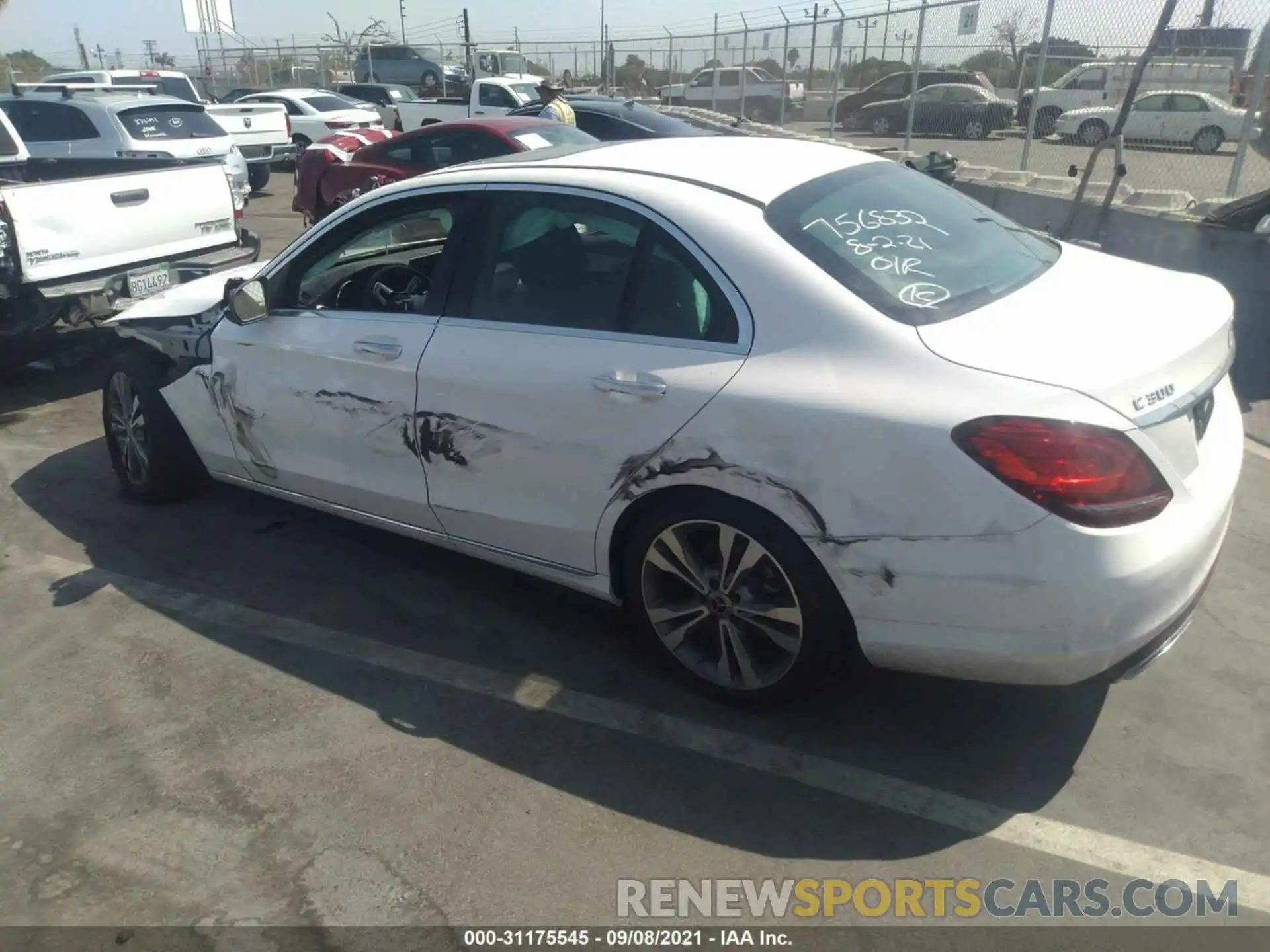 3 Photograph of a damaged car W1KWF8DB4MR621431 MERCEDES-BENZ C-CLASS 2021