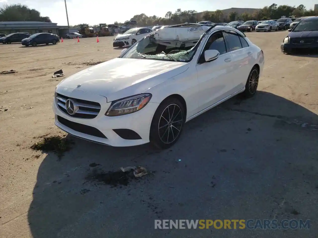 2 Photograph of a damaged car W1KWF8DB4MR646877 MERCEDES-BENZ C-CLASS 2021