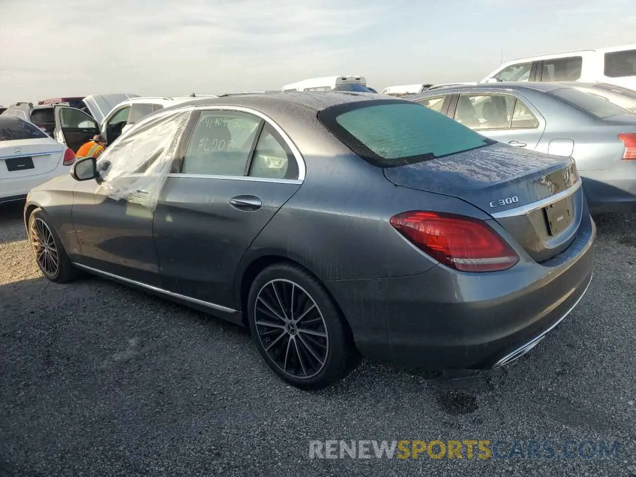 2 Photograph of a damaged car W1KWF8DB4MR648709 MERCEDES-BENZ C-CLASS 2021
