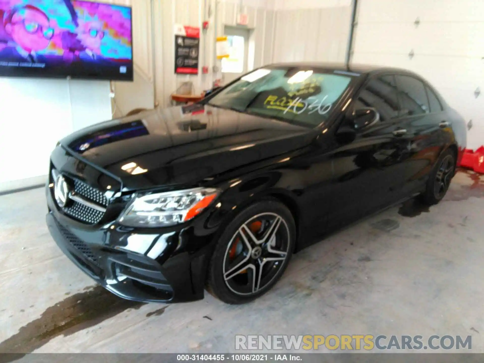 2 Photograph of a damaged car W1KWF8DB5MR611555 MERCEDES-BENZ C-CLASS 2021