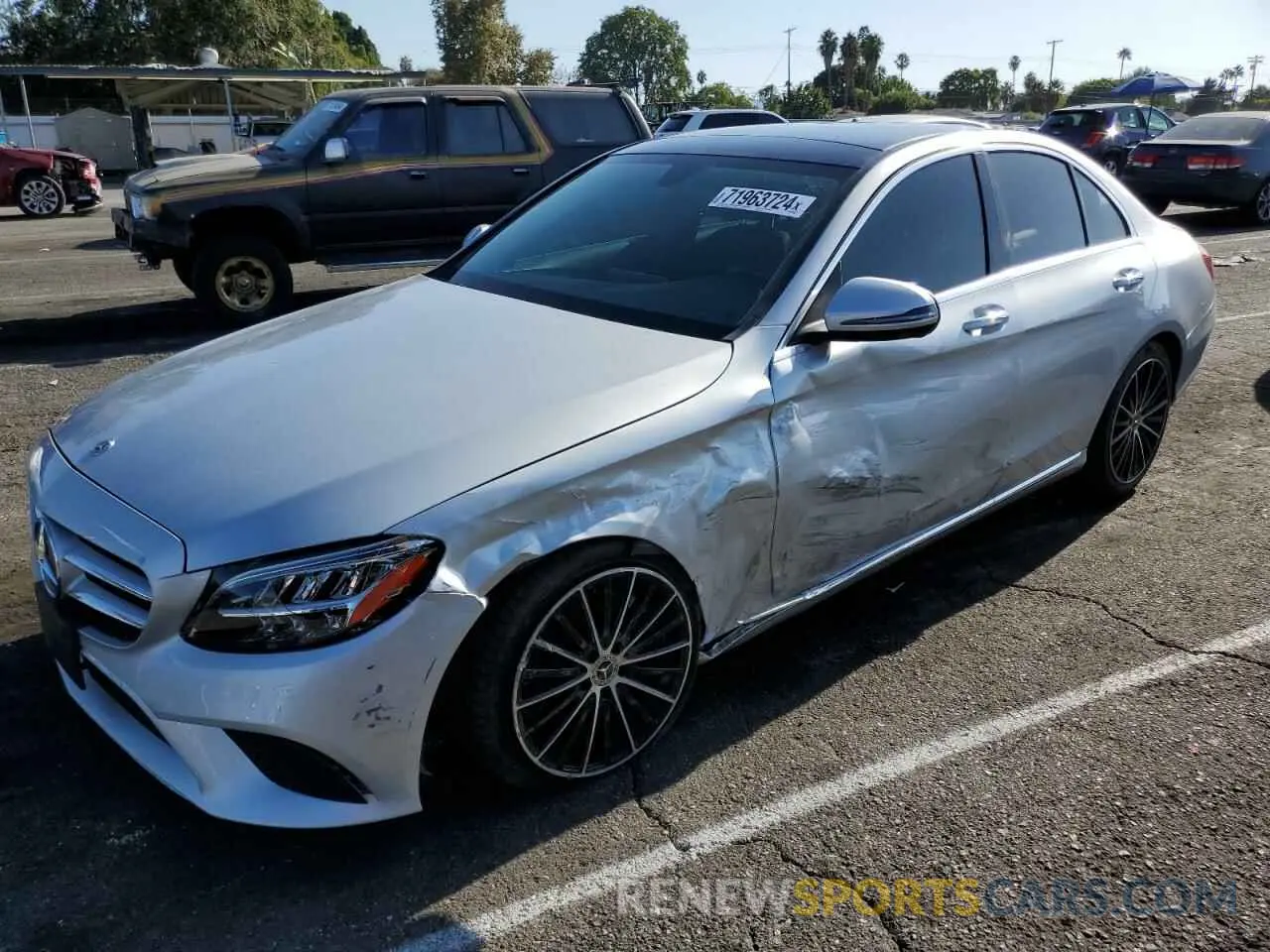 1 Photograph of a damaged car W1KWF8DB5MR612205 MERCEDES-BENZ C-CLASS 2021