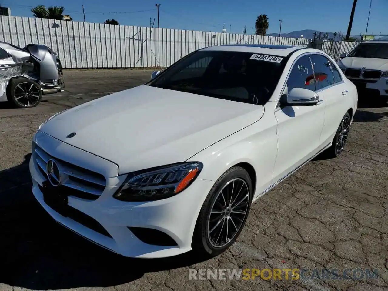 2 Photograph of a damaged car W1KWF8DB5MR612690 MERCEDES-BENZ C-CLASS 2021