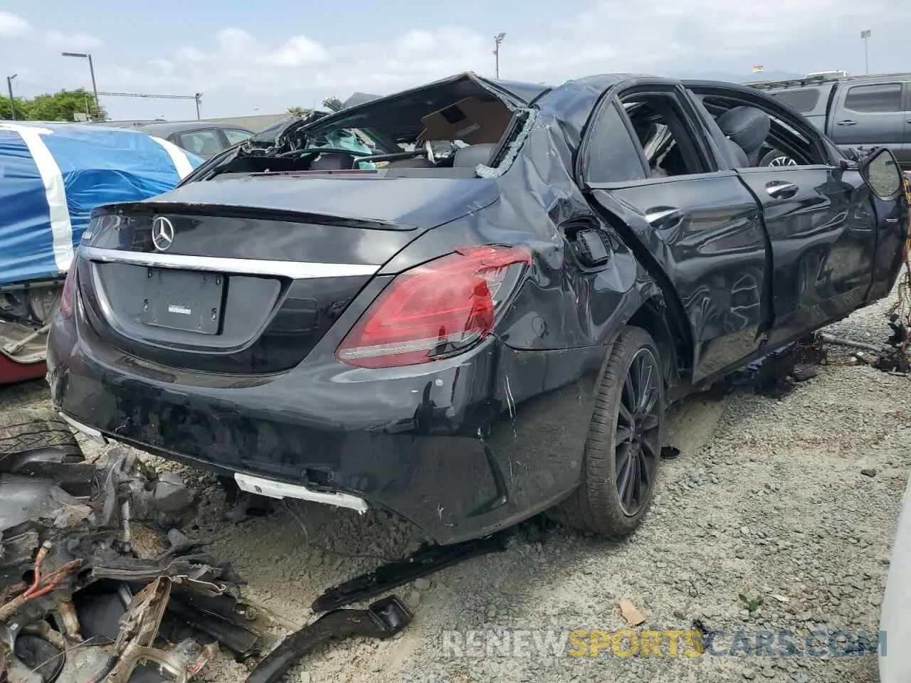 3 Photograph of a damaged car W1KWF8DB5MR619137 MERCEDES-BENZ C-CLASS 2021