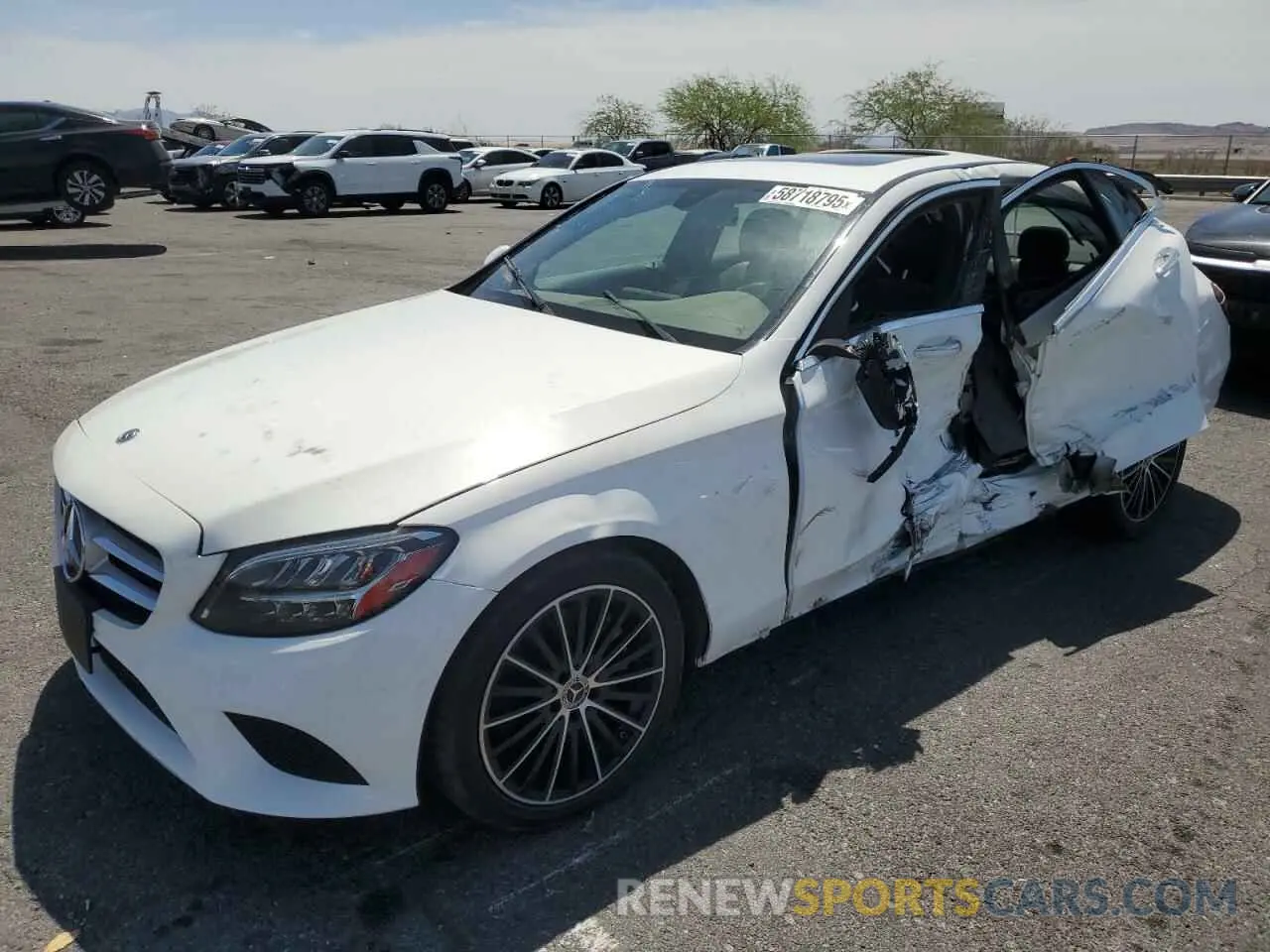 1 Photograph of a damaged car W1KWF8DB5MR626928 MERCEDES-BENZ C-CLASS 2021