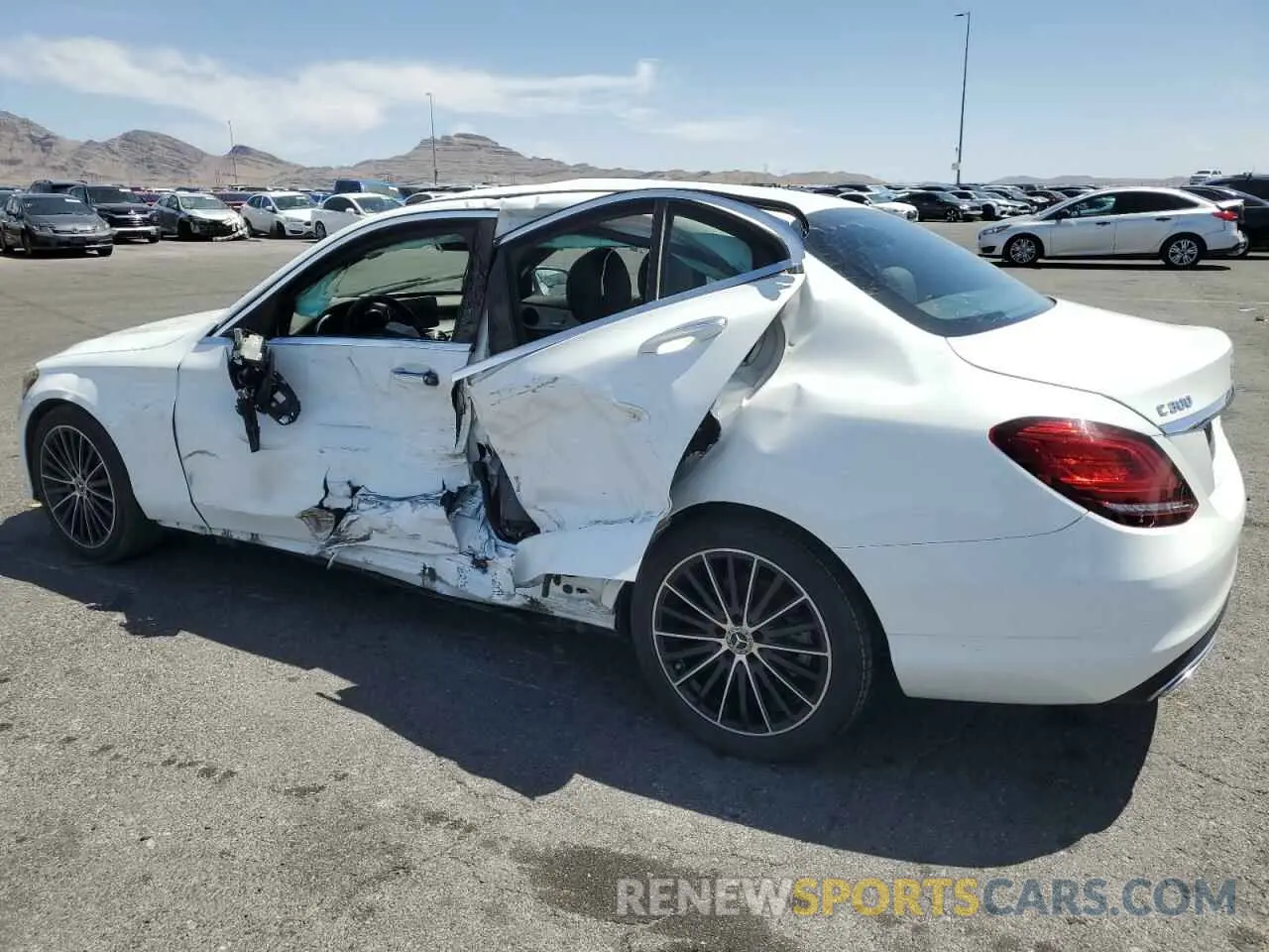 2 Photograph of a damaged car W1KWF8DB5MR626928 MERCEDES-BENZ C-CLASS 2021