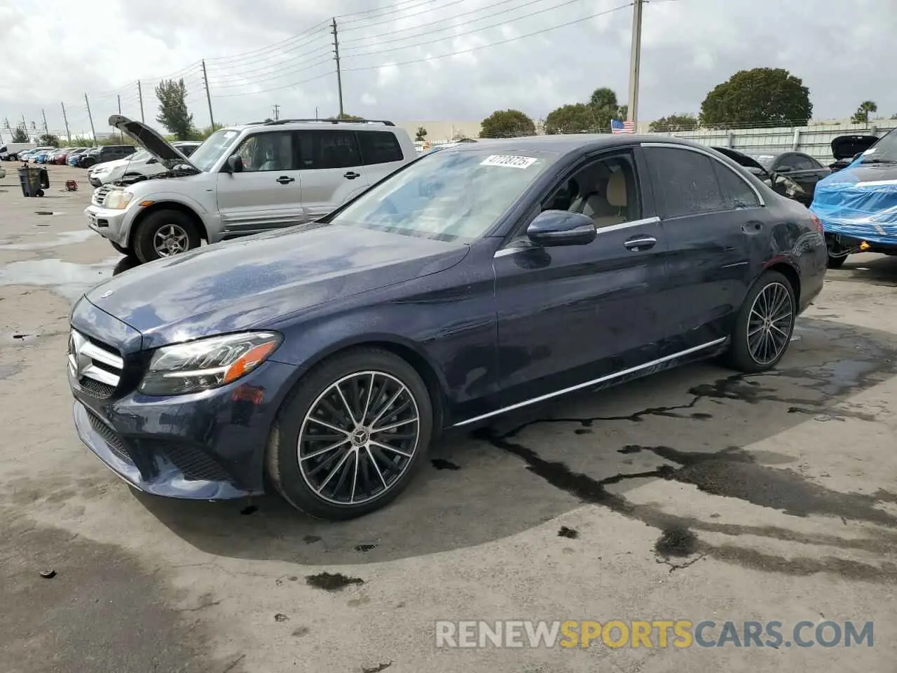1 Photograph of a damaged car W1KWF8DB5MR632714 MERCEDES-BENZ C-CLASS 2021