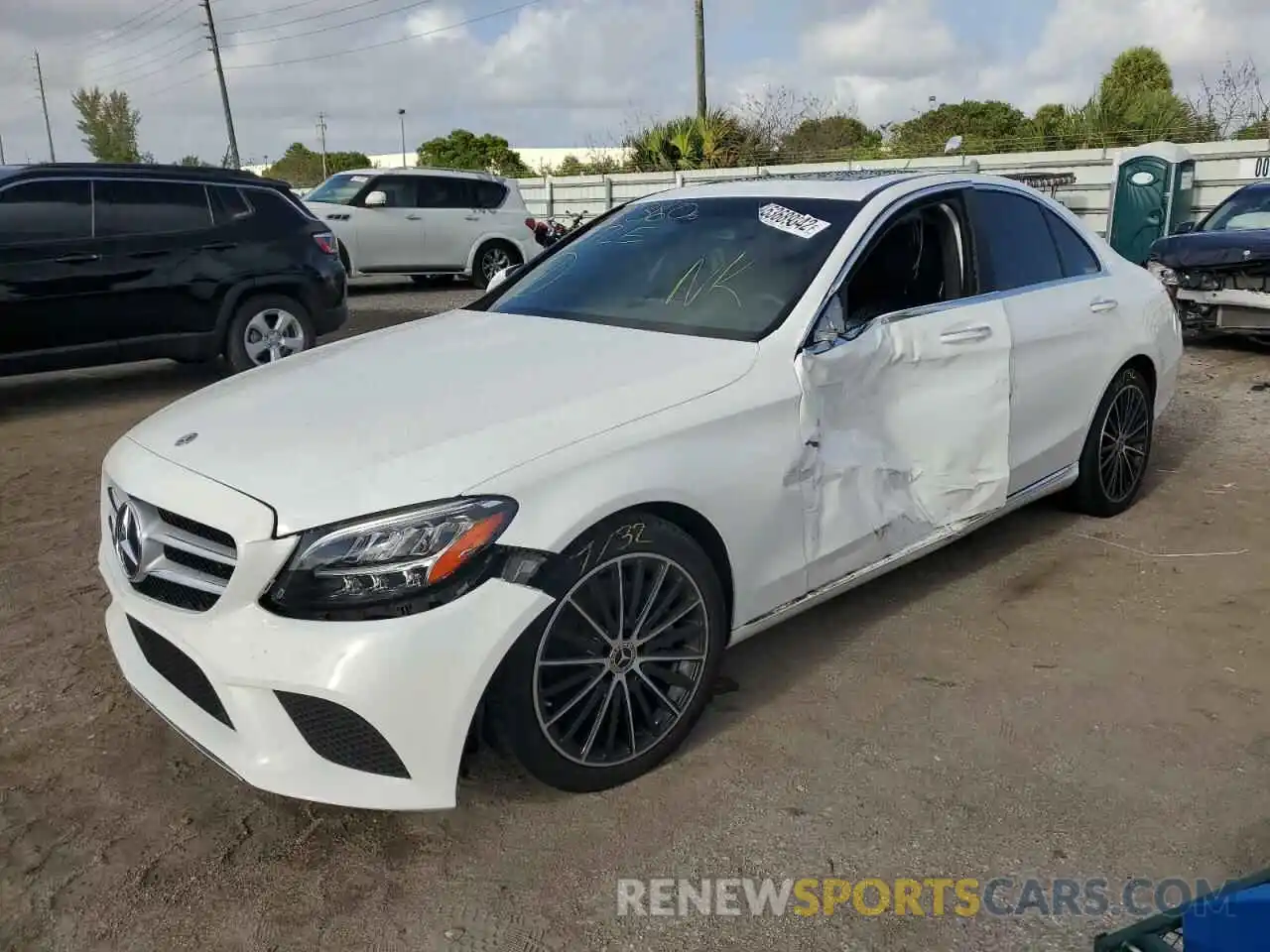 2 Photograph of a damaged car W1KWF8DB5MR651988 MERCEDES-BENZ C-CLASS 2021