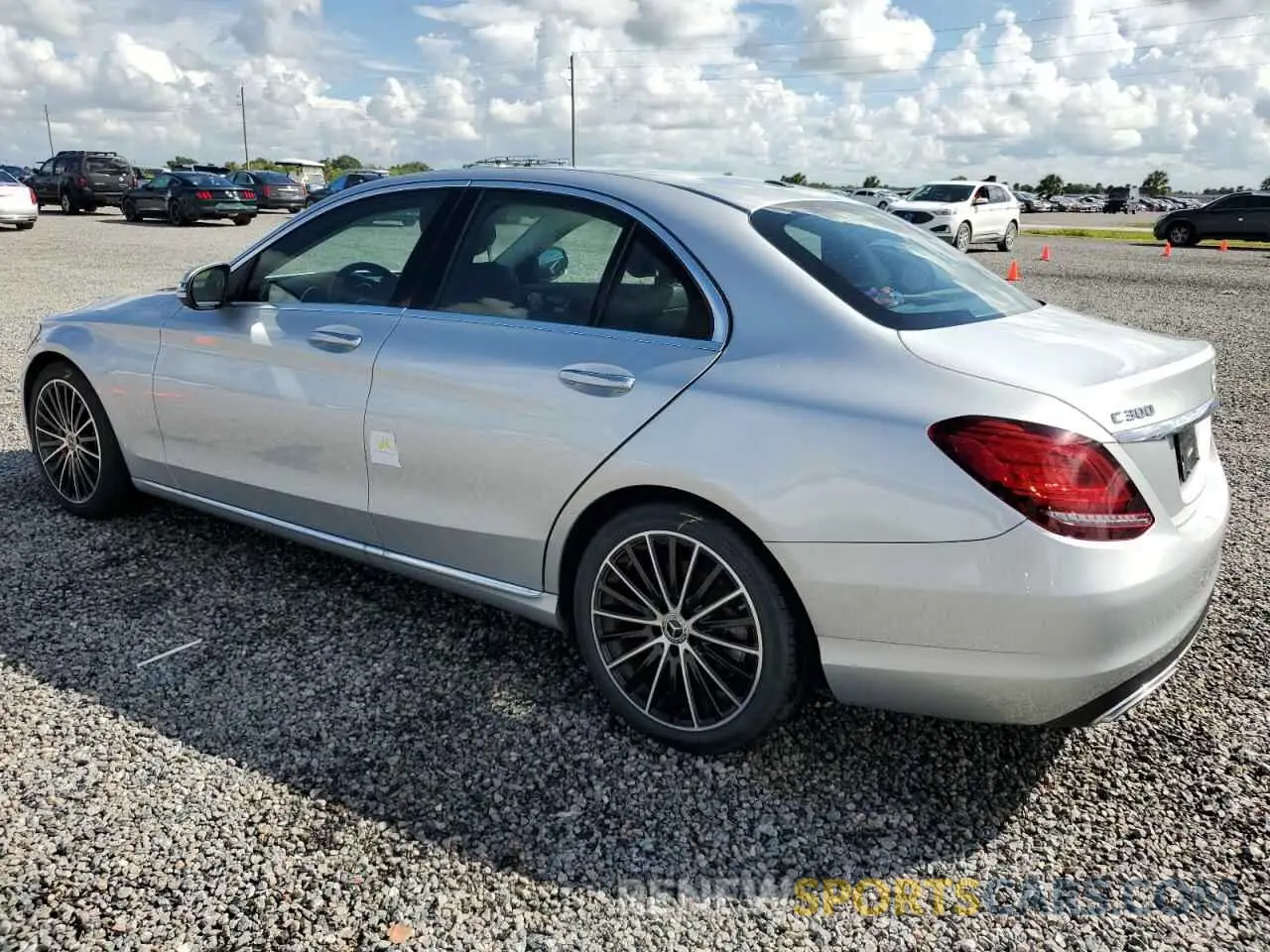 2 Photograph of a damaged car W1KWF8DB6MR650610 MERCEDES-BENZ C-CLASS 2021